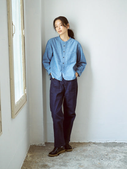 スタンドカラーシャツ / Stand collar shirt